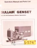 Sullair-Sullair Series 10 Screw Compressor, Operation - Maintenance & Parts Manual-Series 10-01